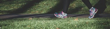 A person going on a walk in the park